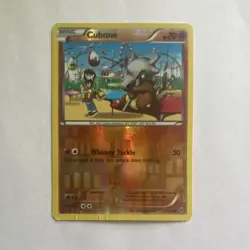 Pokemon TCG Cubone Reverse Holo 77/162 Breakthrough Basic 70 HP Eng 2015 - Image 1