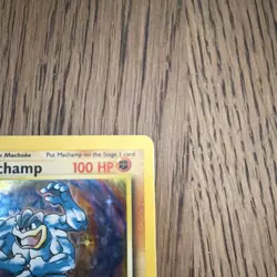 Pokemon Base Set Machamp 1st Edition Holo 8/102 WOTC 1999 LP - Image 3