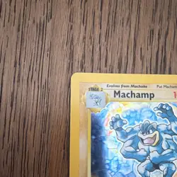 Pokemon Base Set Machamp 1st Edition Holo 8/102 WOTC 1999 LP - Image 4