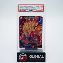 Vegeta Agent Of Destruction 2019 Dragonball S Destroyer Kings #BT6-120 PSA 10 - Image 1