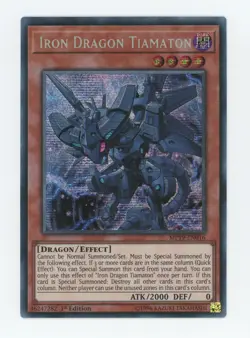 Yugioh Iron Dragon Tiamaton MP19-EN0016 Secret Rare Nr Mint 1st Edition - Image 1