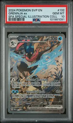 2024 POKEMON SVP 132 EN GRENINJA ex SFA SPECIAL ILLUSTRATION COLLECTION PSA 10 - Image 1