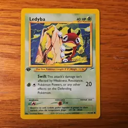Pokemon Ledyba 71/105 1st Edition NEO Destiny NM/LP See Pictures - Image 1
