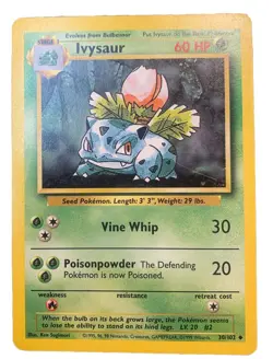 Pokemon TCG Ivysaur 030/102 Base Set! Vintage! Good Condition! - Image 1