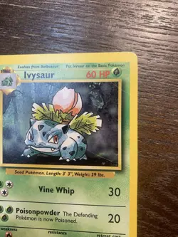 Pokemon TCG Ivysaur 030/102 Base Set! Vintage! Good Condition! - Image 2