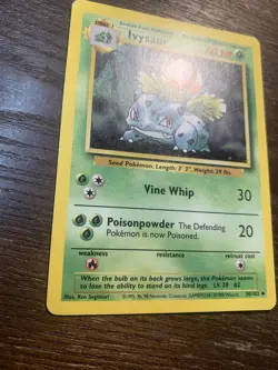Pokemon TCG Ivysaur 030/102 Base Set! Vintage! Good Condition! - Image 3