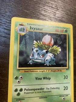 Pokemon TCG Ivysaur 030/102 Base Set! Vintage! Good Condition! - Image 4
