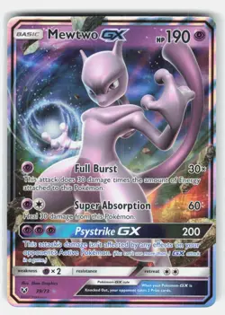 Mewtwo GX Holo Ultra Rare Shining Legends 39/73 NM - Image 1