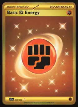 Basic Fighting Energy - 258/198 - Gold Secret Rare Scarlet & Violet Pokemon Card - Image 1