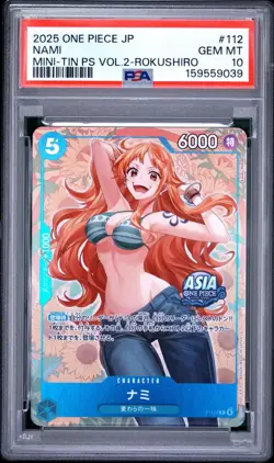 One Piece SEQUENTIAL PSA 10 Asia Mini-Tin Vol.2 Promos Nami Robin Bonney 6cards - Image 2