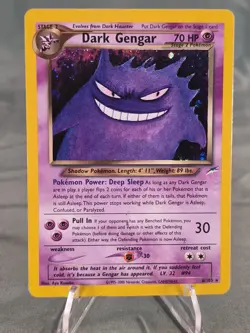 Pokemon Dark Gengar 6/105 Holo Rare Neo Destiny Stage 2 70 HP 2000 English - Image 1