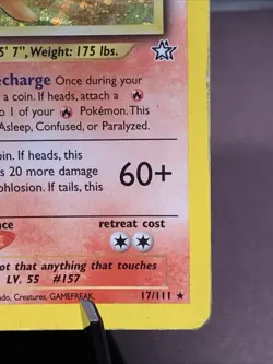 Pokemon TCG 1st Edition Typhlosion 17/111 Neo Genesis Holo Rare WOTC VTG 2000 HP - Image 4