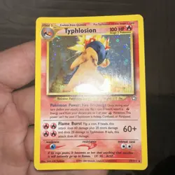 Pokemon Typhlosion TCG Neo Genesis Holo Rare Card 17/111 - Image 1