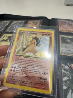 Pokemon TCG Typhlosion 17/111 Holo Rare Neo Genesis English 2000 - Image 1