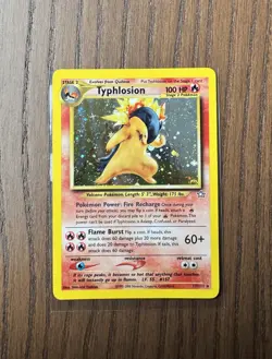 Pokemon Typhlosion TCG Neo Genesis Holo Rare Card 17/111 - Image 1