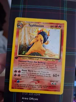 Typhlosion 17/111 Neo Genesis 1st Edition Rare Holo Card Pokemon TCG LP - Image 1
