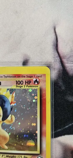 Typhlosion Neo Genesis 1st Edition #17/111 Pokemon TCG Holo Rare Grail Amazing - Image 2