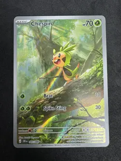 Pokemon TCG - Chespin 087/086 Chaos Rising Illustration Rare M/NM - Image 1