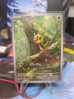 Chespin 087/086 Illustration Rare Pokemon TCG Chaos Rising NM Pokemon - Image 1