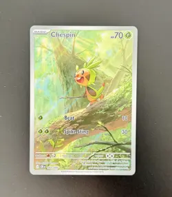 Chespin 087/086 Illustration Rare Chaos Rising Pokemon TCG Near Mint - Image 1