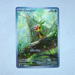 Pokemon TCG Chespin 087/086 Chaos Rising Illustration Rare English - Image 1
