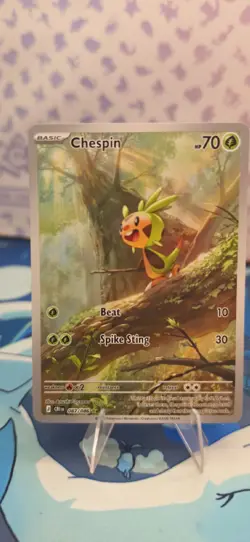 Pokemon TCG Chespin 087/086 Illustration Rare Chaos Rising - Image 1