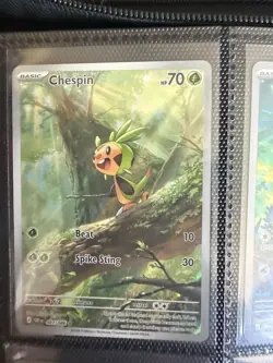 Pokemon TCG Chespin Illustration Rare 087/086 Chaos Rising Pack Fresh Mint/NM - Image 1