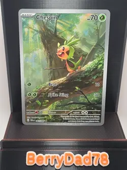Chespin 087/086 Chaos Rising Full Art Illustration Rare Pokemon TCG NM - Image 1