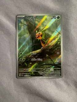 Pokemon TCG Chespin 087/086 Chaos Rising Full Art Holo Rare 70 HP English 2026 - Image 1