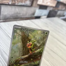 Pokemon TCG Chespin 087/086 Chaos Rising Full Art Holo Rare 70 HP English 2026 - Image 3