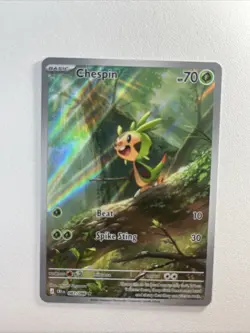 Chespin Pokemon TCG Chaos Rising Full-Art Illustration Rare 087/086 - Image 1