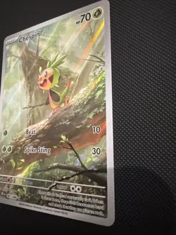 Pokemon TCG Chespin 087/086 Chaos Rising Full Art Holo Rare 70 HP English 2026 - Image 4