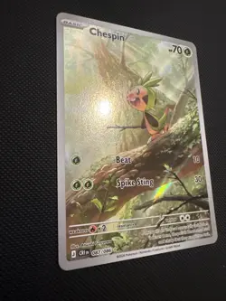 Pokemon TCG Chespin 087/086 Chaos Rising Full Art Holo Rare 70 HP English 2026 - Image 5