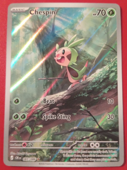 Pokemon TCG Chespin Chaos Rising Full Art Secret Rare 087/086 CRI EN NM 2026 - Image 1