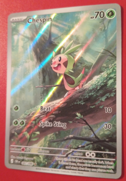 Pokemon TCG Chespin Chaos Rising Full Art Secret Rare 087/086 CRI EN NM 2026 - Image 2
