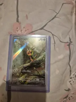 Pokemon TCG Chespin 087/086 Chaos Rising Full Art Holo Rare - Image 1