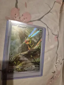 Pokemon TCG Chespin 087/086 Chaos Rising Full Art Holo Rare - Image 2