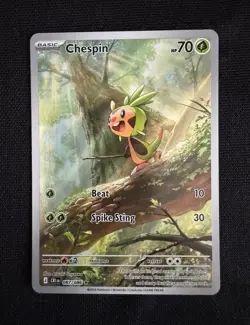 Pokemon TCG Chespin 087/086 chaos Rising Basic Common Reverse Holo English - Image 1
