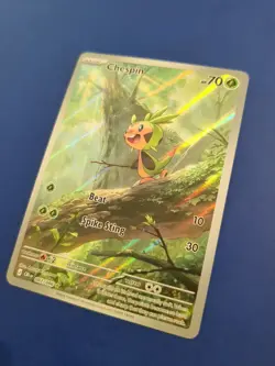 Pokemon TCG Chaos Rising Chespin Illustration Rare 087/086 Pack Fresh! - Image 2