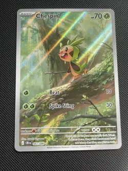 Pokemon TCG Chespin Chaos Rising Illustration Rare 087/086 Near Mint - Image 1