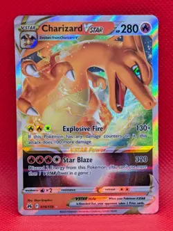 CHARIZARD VSTAR 019/159 HOLO CROWN ZENITH POKEMON NM/M CHARIZARD VSTAR - Image 1