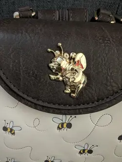 Loungefly Disney Winnie the Pooh Bee Mini Backpack Cream Brown Yellow - Image 2