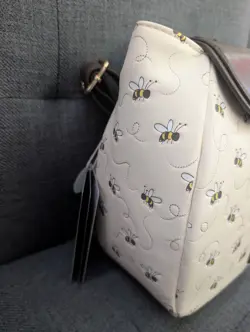 Loungefly Disney Winnie the Pooh Bee Mini Backpack Cream Brown Yellow - Image 4
