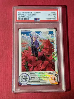 PSA 10 Trunks Seinenki MM1-020 DA Super Dragon Ball Heroes Meteor Mission - Image 1