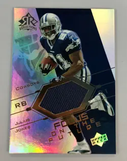 Julius Jones 2004 Upper Deck Reflections Focus on the Future Jersey #FO-JJ - Image 1
