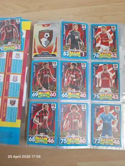 Match Attax 2017-2018 Binder Album Football Cards - Image 2