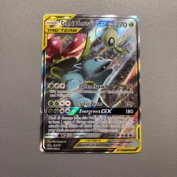 Pokemon Celebi & Venusaur GX SM167 TAG TEAM Black Star Promo NM - Image 1