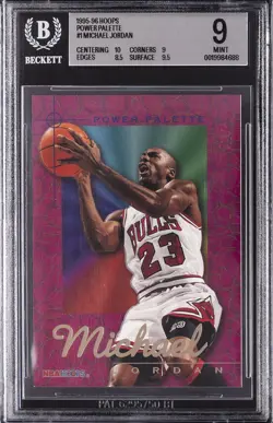 1995-96 HOOPS POWER PALETTE #1 MICHAEL JORDAN BGS 9 - Image 1