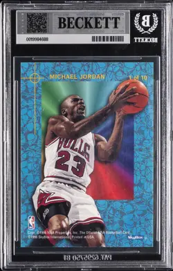 1995-96 HOOPS POWER PALETTE #1 MICHAEL JORDAN BGS 9 - Image 2