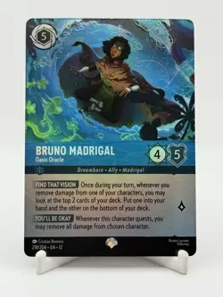 Disney Lorcana Bruno Madrigal - Oasis Oracle 218/204 Epic Foil Sapphire - Image 1